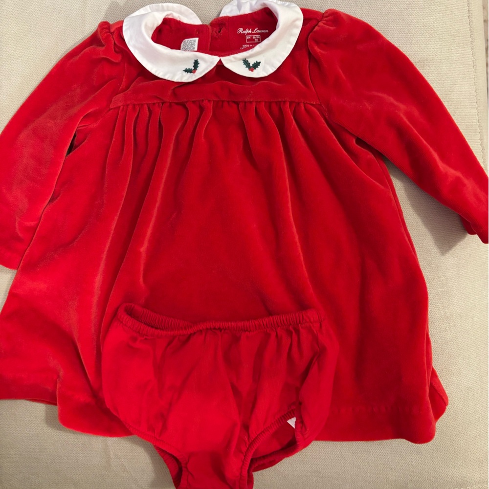 Ralph Lauren Mistletoe Dress - 6 months